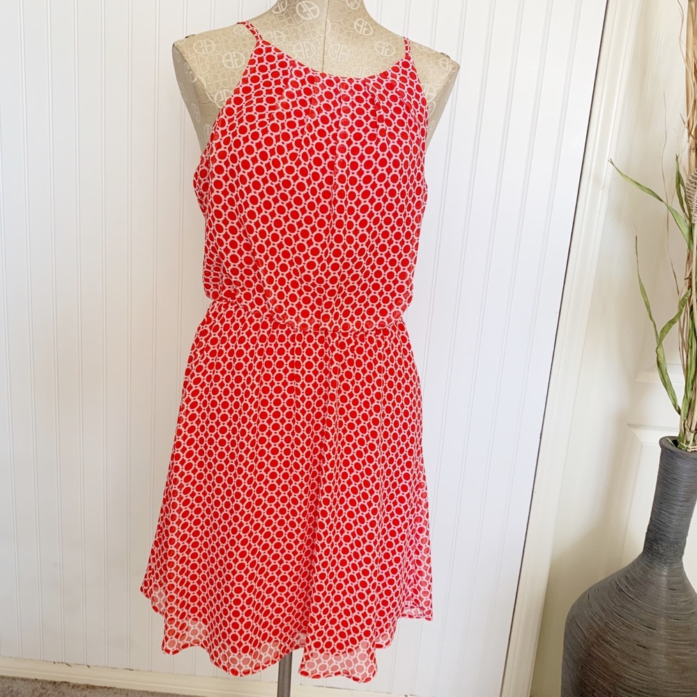 Tacera red dress size PM petite medium EUC